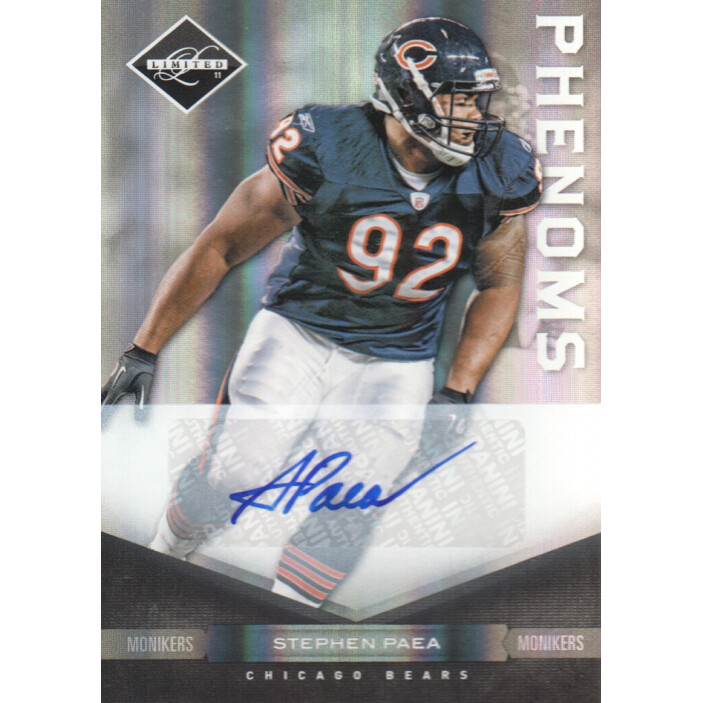 2011 Limited Monikers Autographs Silver #196 Stephen Paea/199