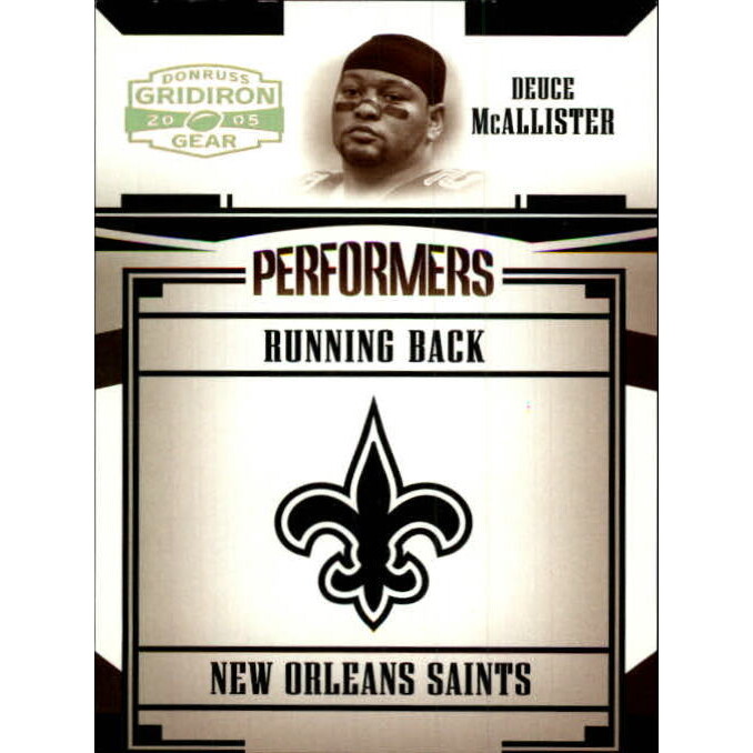 2005 Donruss Gridiron Gear Performers Gold Holofoil #11 Deuce McAllister