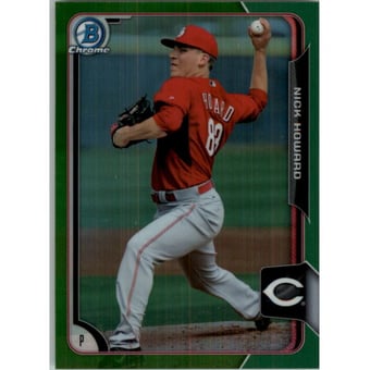 2015 Bowman Chrome Draft Green Refractors #193 Nick Howard