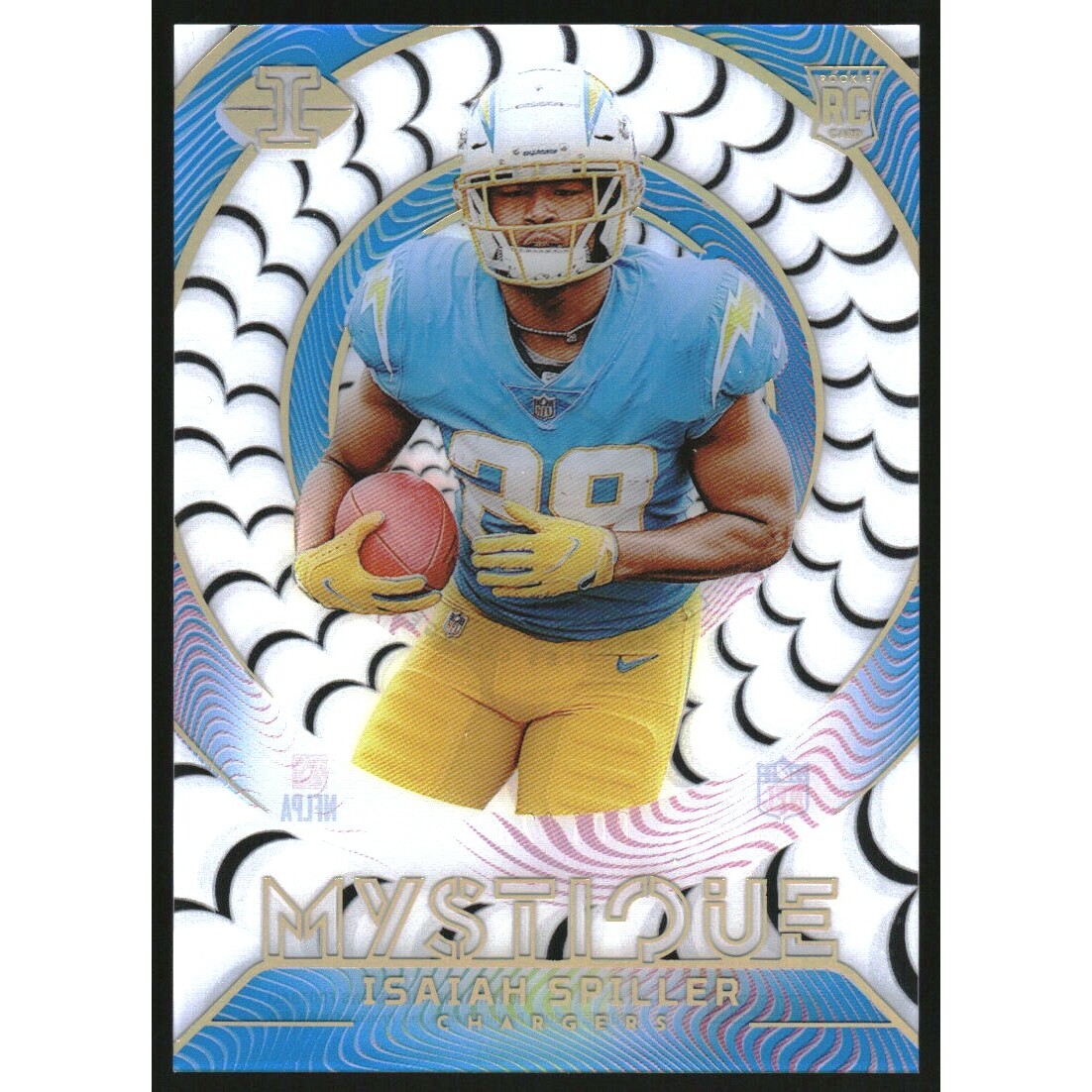 2022 Panini Illusions Mystique Light Blue #20 Isaiah Spiller