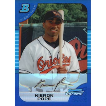 2005 Bowman Chrome Draft Blue Refractors #BDP54 Kieron Pope FY