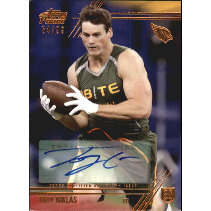 2014 Topps Prime Autographs Copper #124R Troy Niklas