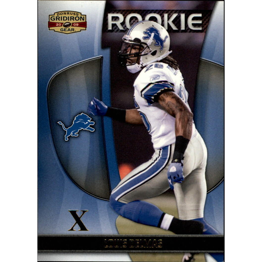 2009 Donruss Gridiron Gear Gold X's #170 Louis Delmas