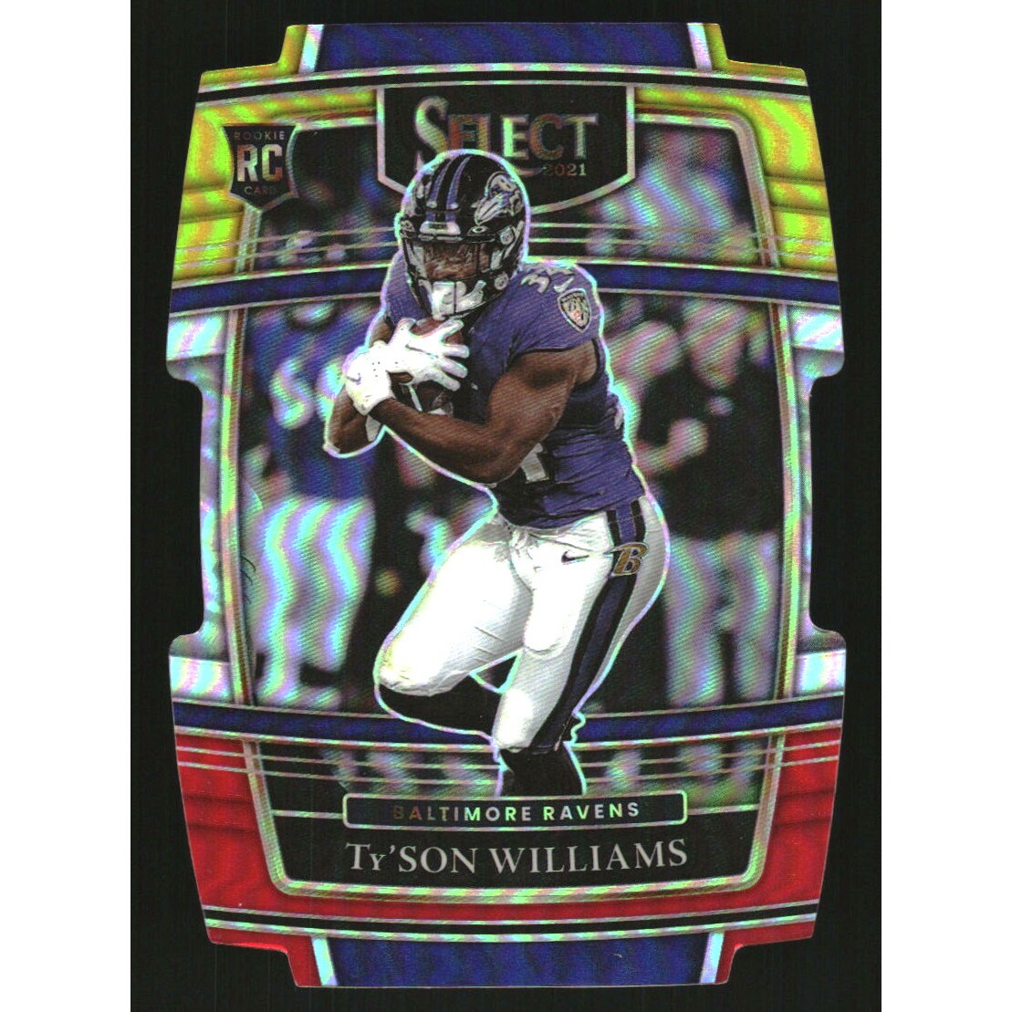 2021 Select Prizm Red and Yellow Die Cut #99 Ty'Son Williams