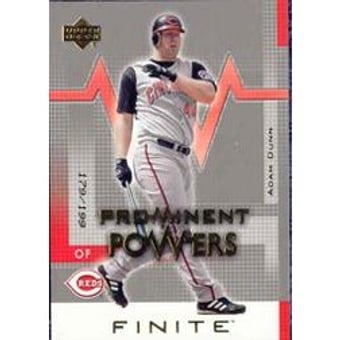 2003 Upper Deck Finite Gold #151 Adam Dunn PP