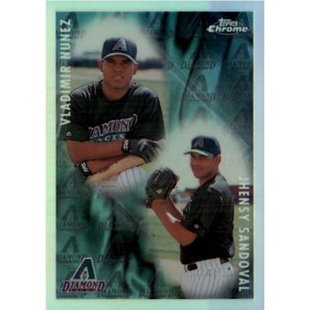 1998 Topps Chrome Refractors #498 J.Sandoval/V.Nunez