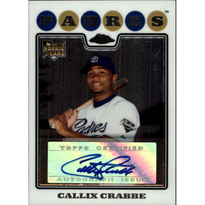 2008 Topps Chrome #234 Callix Crabbe AU (RC). rookie card picture