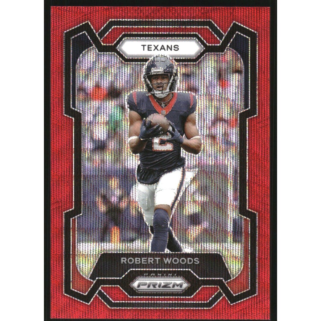 2023 Panini Prizm Prizms Red Wave #123 Robert Woods 2023 Panini Prizm Prizms Red Wave #123 Robert Woods
