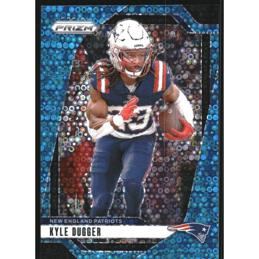 2024 Panini Prizm Prizms No Huddle Blue #197 Kyle Dugger
