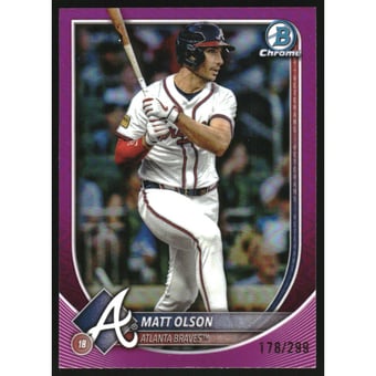 2025 Bowman Chrome Fuchsia Refractors #4 Matt Olson