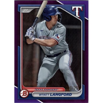 2024 Bowman Prospects Purple #BP64 Wyatt Langford