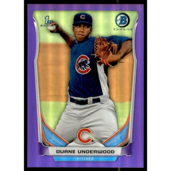 2014 Bowman Chrome Prospects Purple Refractors #BCP64 Duane Underwood