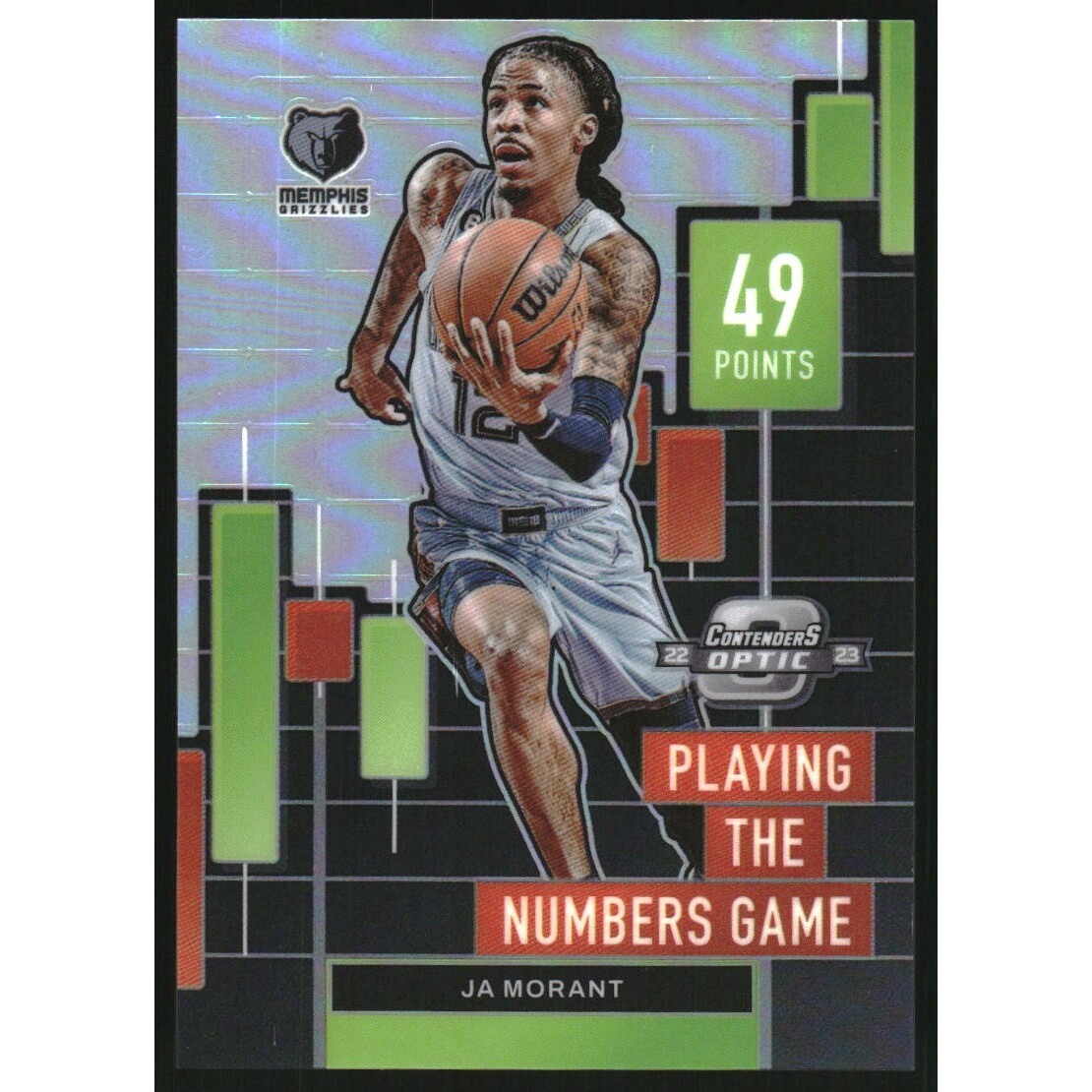 2022-23 Panini Contenders Optic Playing the Numbers Game #12 Ja Morant