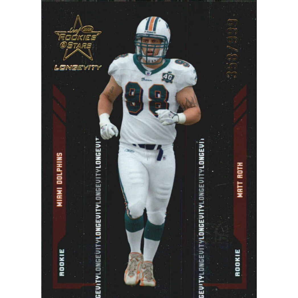 2005 Leaf Rookies and Stars Longevity Parallel #109 Matt Roth