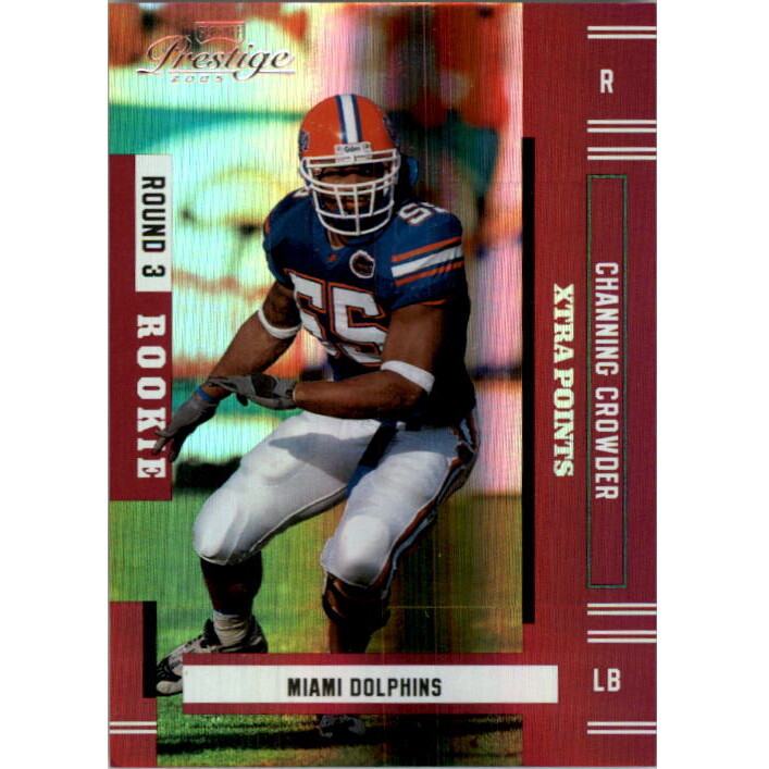 2005 Playoff Prestige Xtra Points Red #227 Channing Crowder 2005 Playoff Prestige Xtra Points Red #227 Channing Crowder