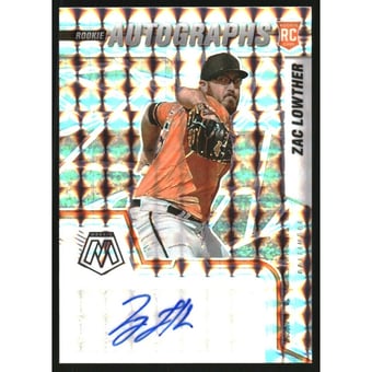 2022 Panini Mosaic Rookie Autographs #75 Zac Lowther