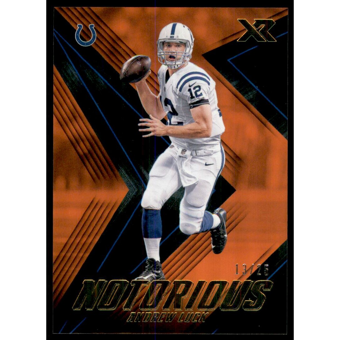 2017 Panini XR Notorious Orange #17 Andrew Luck