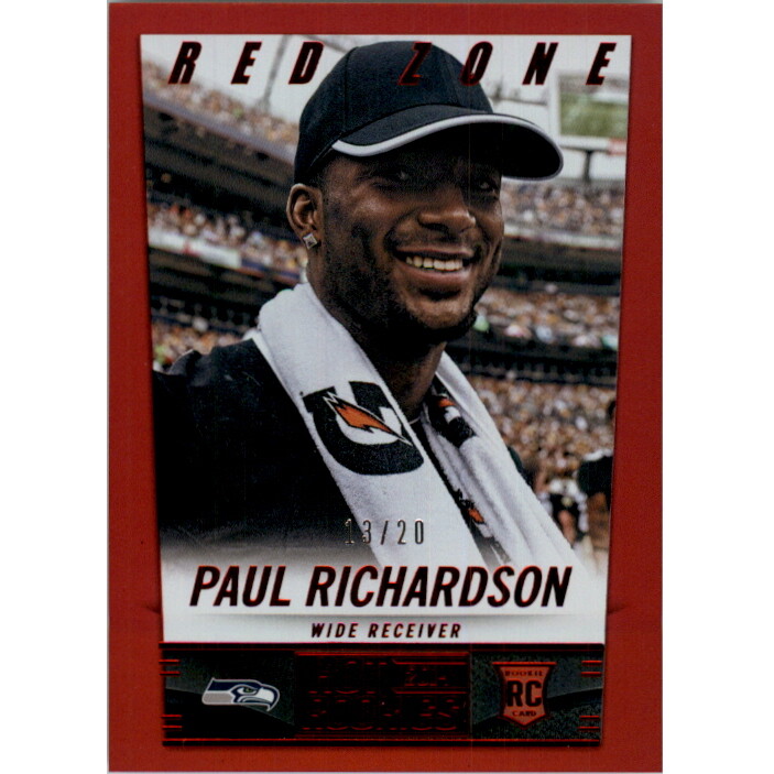 2014 Panini Hot Rookies Red Zone #412 Paul Richardson
