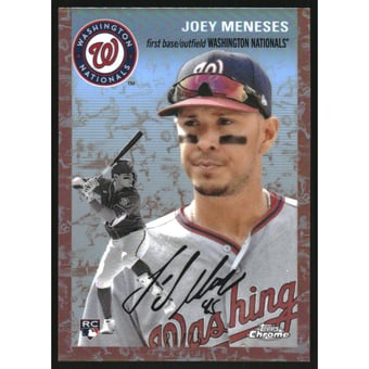 2023 Topps Chrome Platinum Anniversary Platinum Toile Cream Rose Gold Refractors #64 Joey Meneses