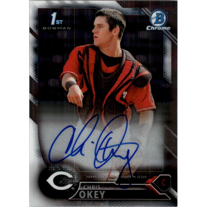 2016 Bowman Chrome Draft Draft Pick Autographs #CDACO Chris Okey. rookie card picture