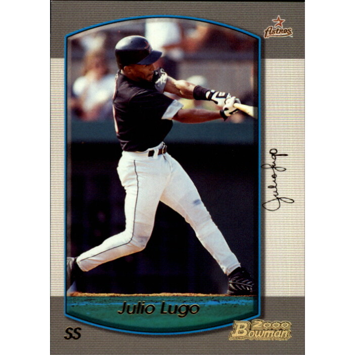 2000 Bowman Gold #344 Julio Lugo. rookie card picture