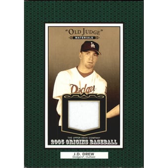 2005 Origins Old Judge Materials Jersey #JD J.D. Drew