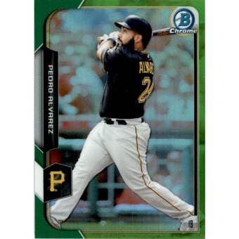 2015 Bowman Chrome Green Refractors #57 Pedro Alvarez
