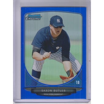 2013 Bowman Chrome Prospects Blue Refractors #BCP172 Saxon Butler