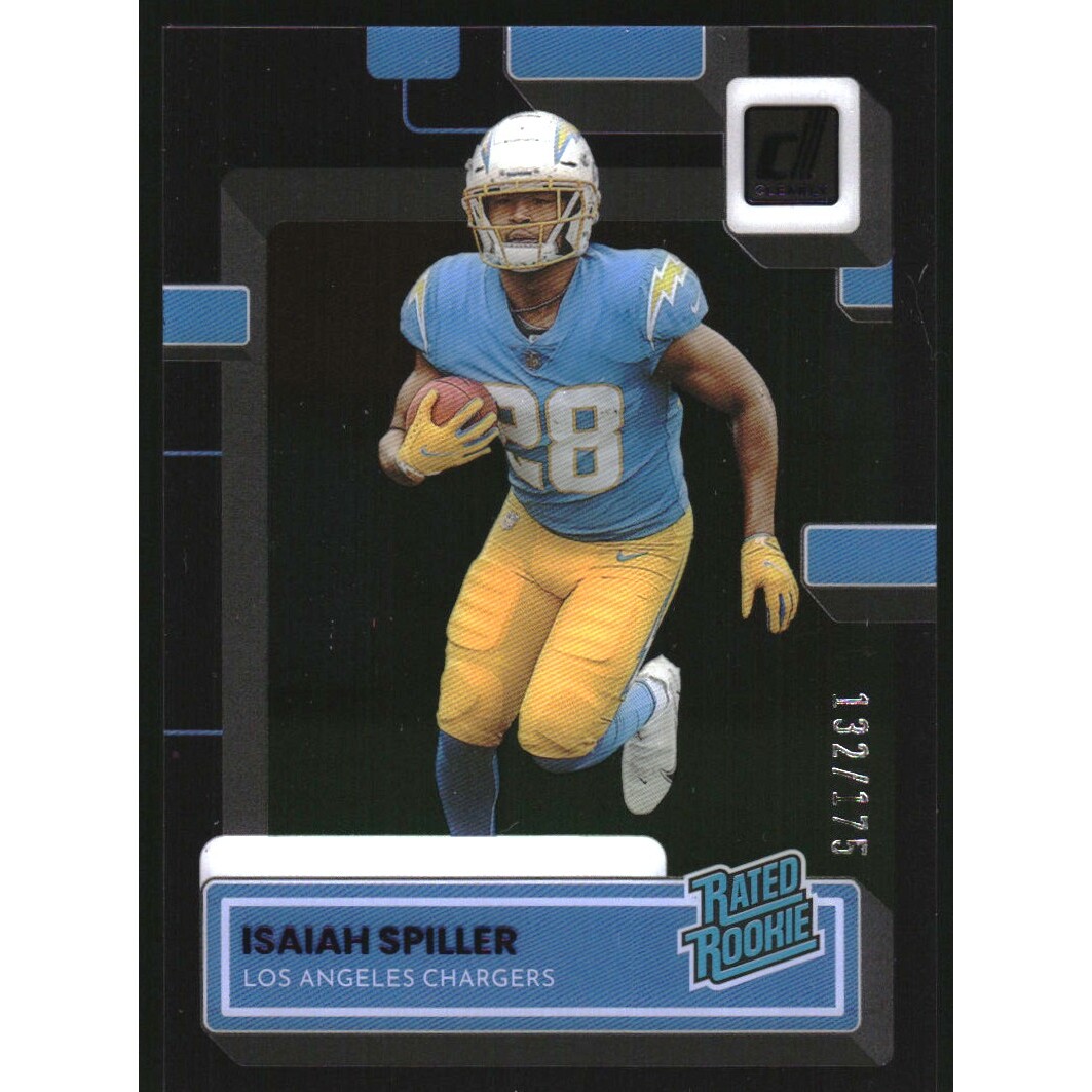 2022 Clearly Donruss Purple #66 Isaiah Spiller RR