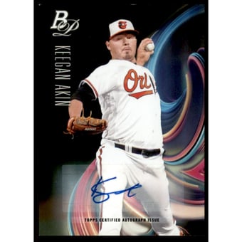 2018 Bowman Platinum Top Prospect Autographs #TOP55 Keegan Akin