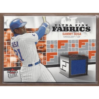 2006 Ultra Fine Fabrics #SS Sammy Sosa Jsy