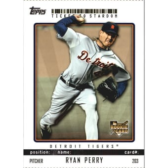 2009 Topps Ticket to Stardom Perforated #203 Ryan Perry