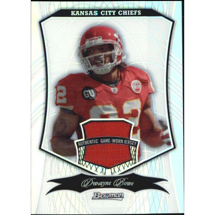 2009 Bowman Sterling Refractors #68A Dwayne Bowe JSY