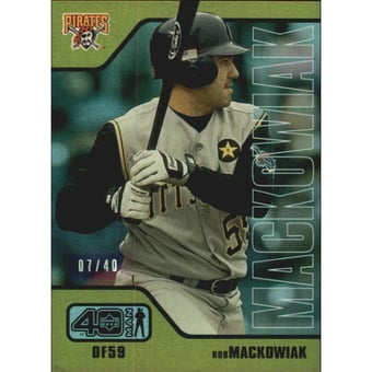 2002 Upper Deck 40-Man Electric Rainbow #927 Rob Mackowiak