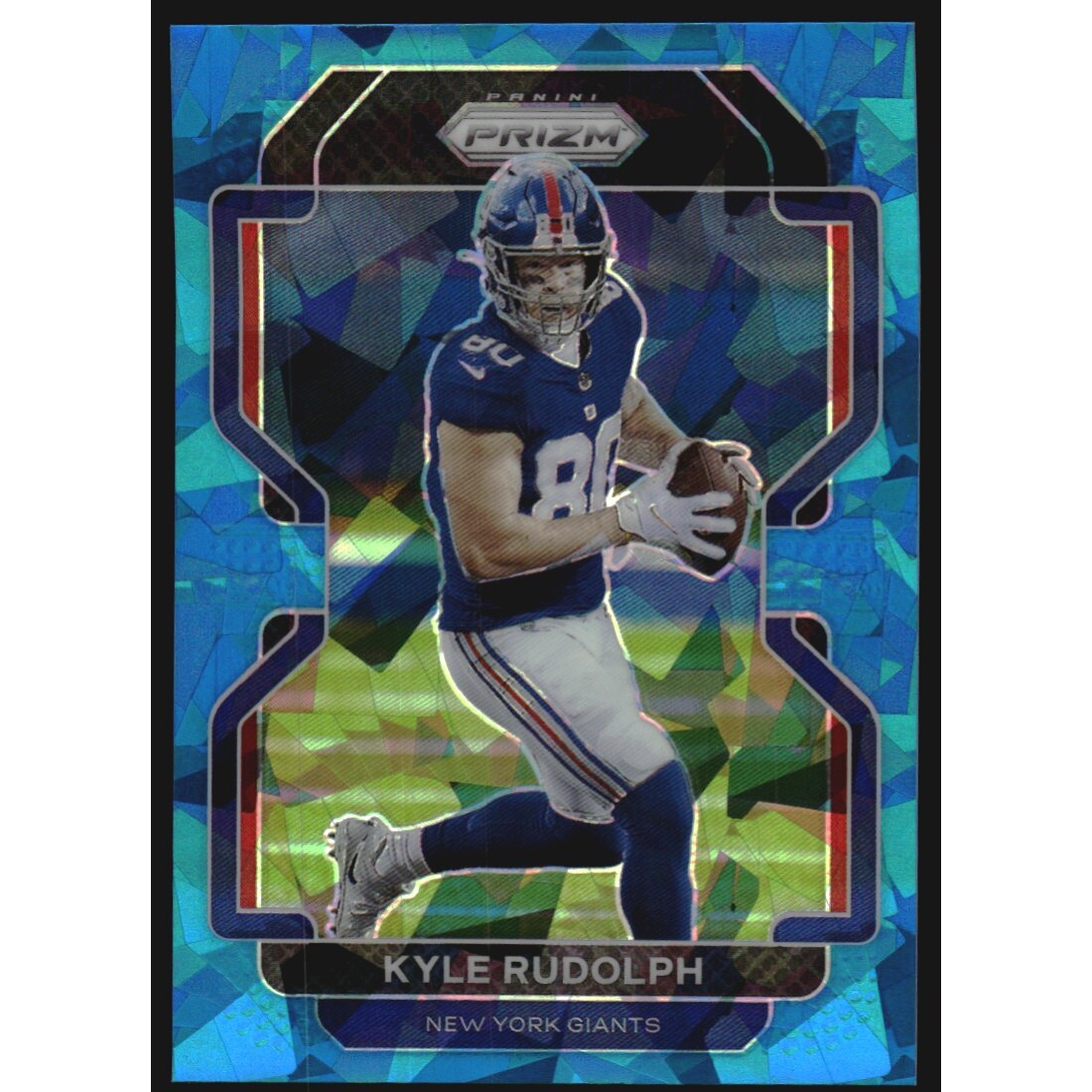 2021 Panini Prizm Prizms Blue Ice #230 Kyle Rudolph. rookie card picture