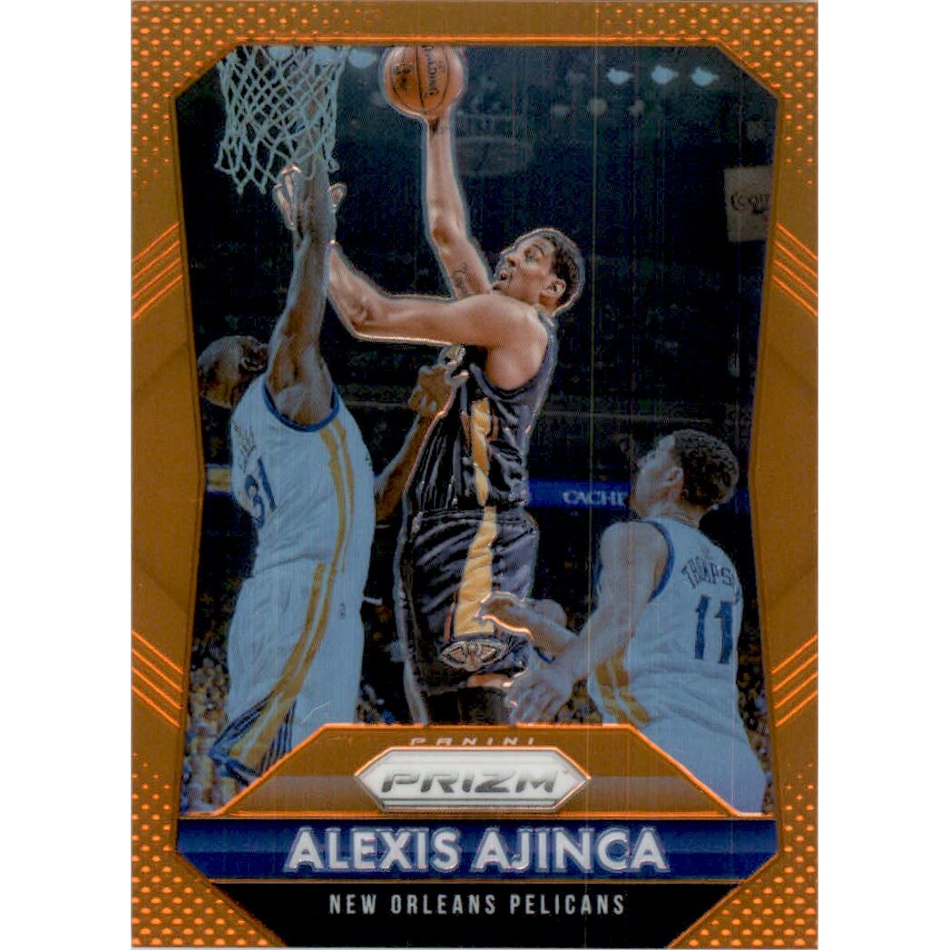 2015-16 Panini Prizm Prizms Orange #107 Alexis Ajinca