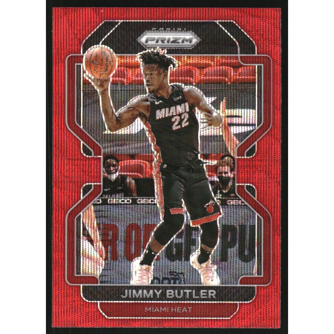 2021-22 Panini Prizm Prizms Ruby Wave #236 Jimmy Butler