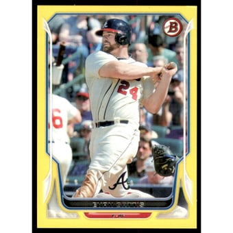 2014 Bowman Yellow #13 Evan Gattis