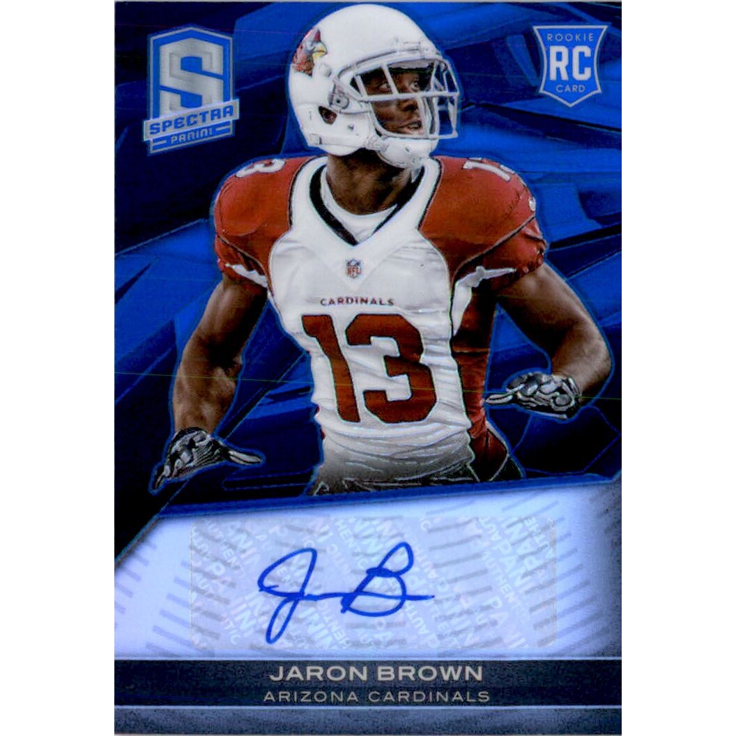 2013 Panini Spectra Blue #144 Jaron Brown AU/99