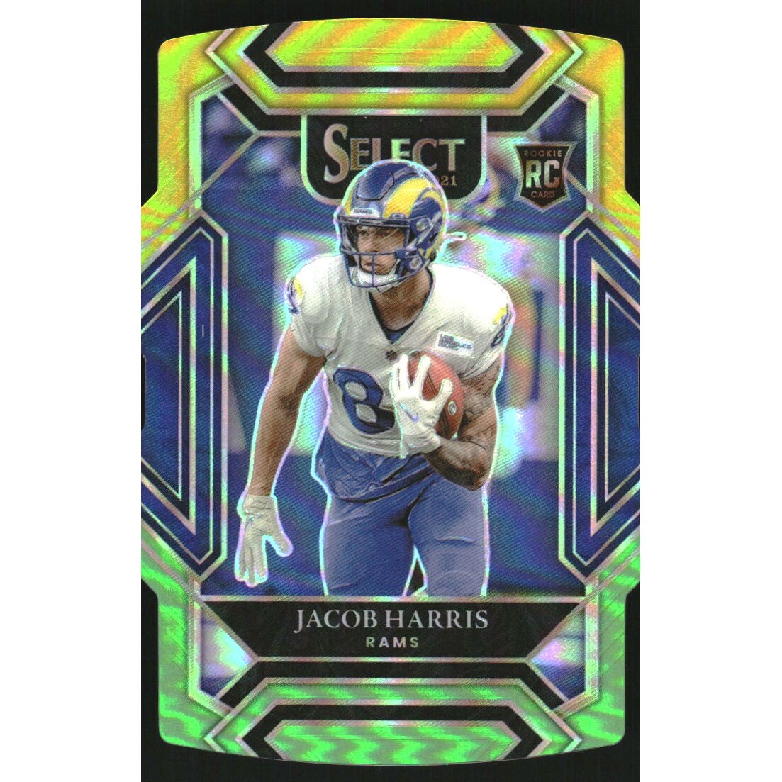 2021 Select Prizm Green and Yellow Die Cut #280 Jacob Harris 2021 Select Prizm Green and Yellow Die Cut #280 Jacob Harris