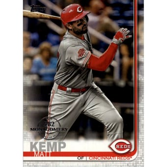 2019 Topps Factory Set 582 Montgomery #454 Matt Kemp