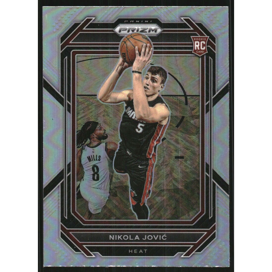 2022-23 Panini Prizm Prizms Silver #236 Nikola Jovic