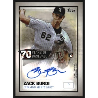2021 Topps 70 Years of Baseball Autographs #70YAZB Zack Burdi S2
