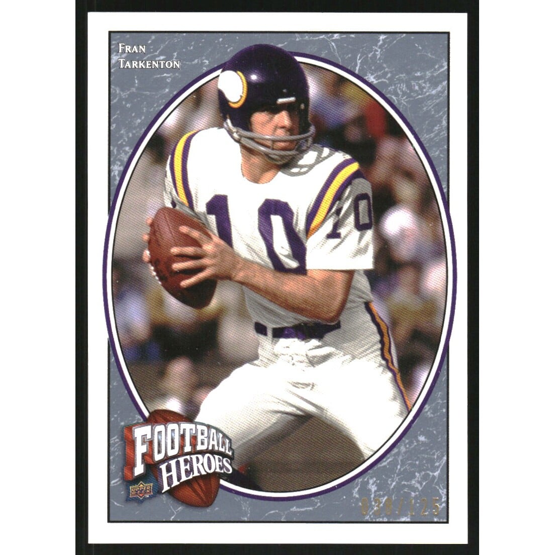 2008 Upper Deck Heroes Blue #214 Fran Tarkenton. rookie card picture
