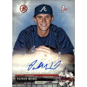2017 Bowman Prospect Autographs #PAPW Patrick Weigel