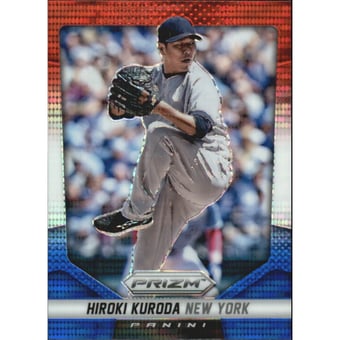 2014 Panini Prizm Prizms Red White and Blue Pulsar #133 Hiroki Kuroda