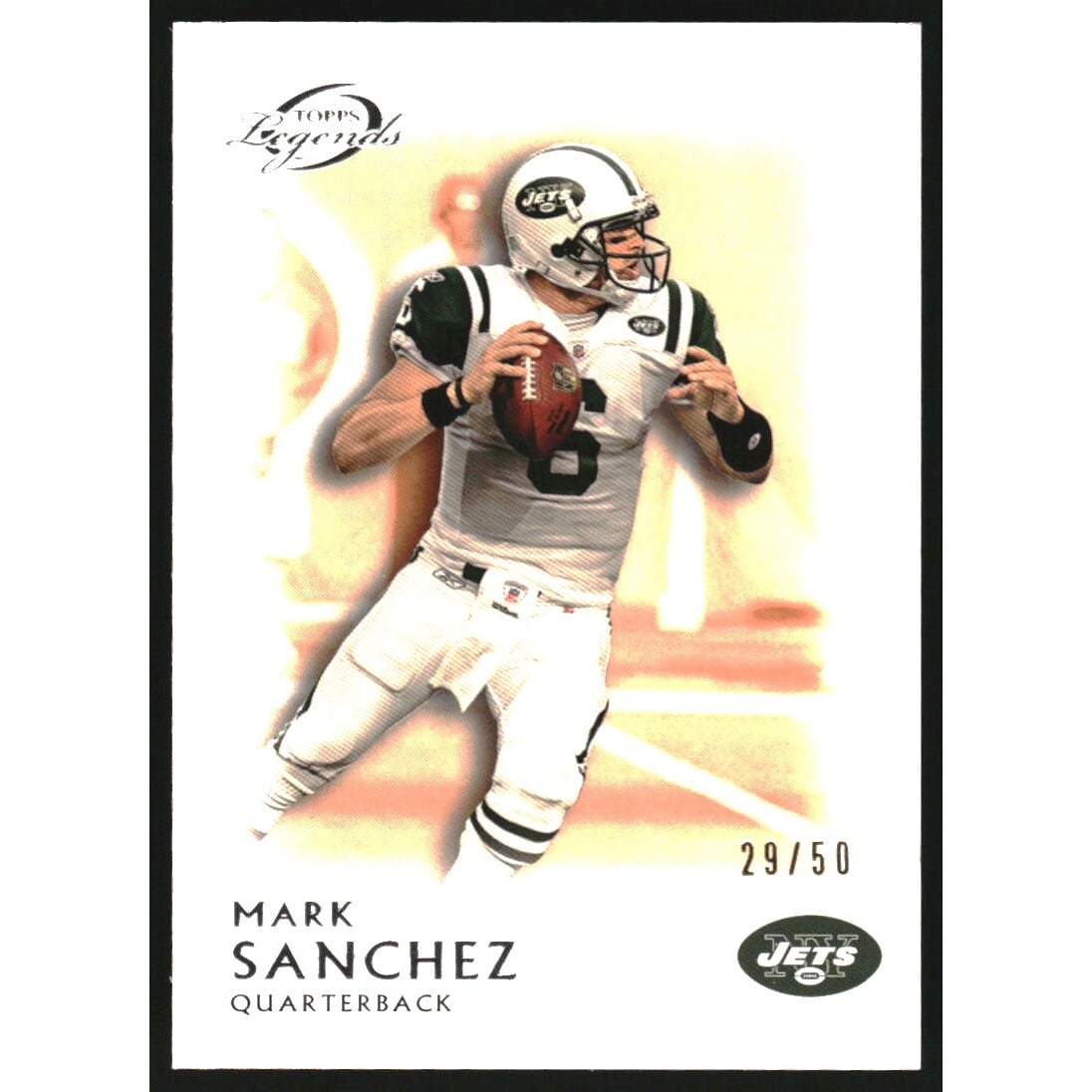 2011 Topps Legends Orange #27 Mark Sanchez. rookie card picture
