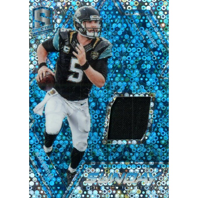 2016 Panini Spectra Sunday Spectacle Jerseys Neon Blue #48 Blake Bortles/99