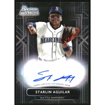 2022 Bowman Sterling Prospect Autographs #PASA Starlin Aguilar