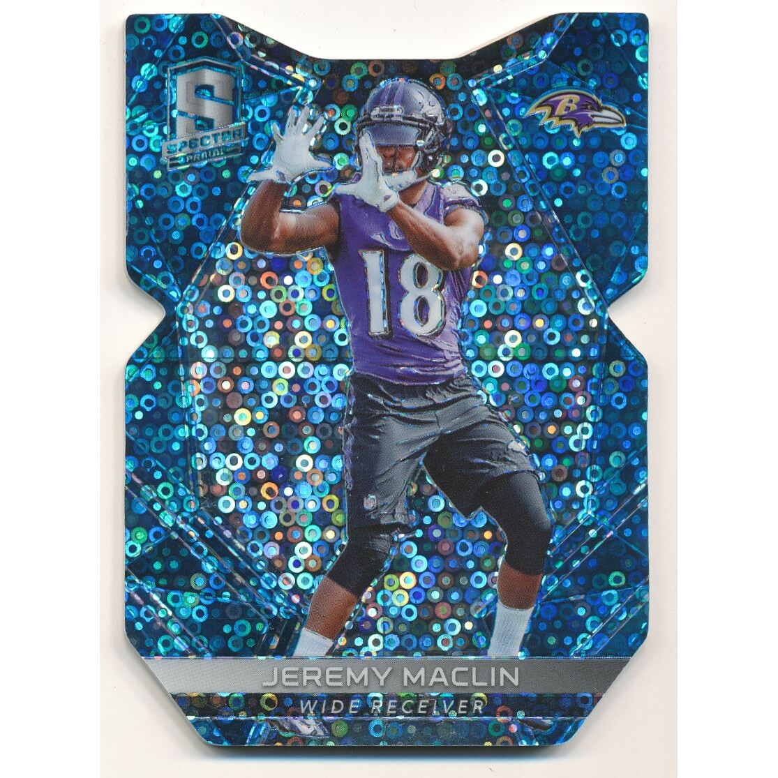 2017 Panini Spectra Neon Blue Die Cut #84 Jeremy Maclin